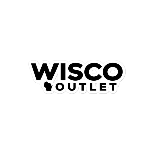 Wisco Wordmark Vinyl Sticker on 4×4 inch sheet