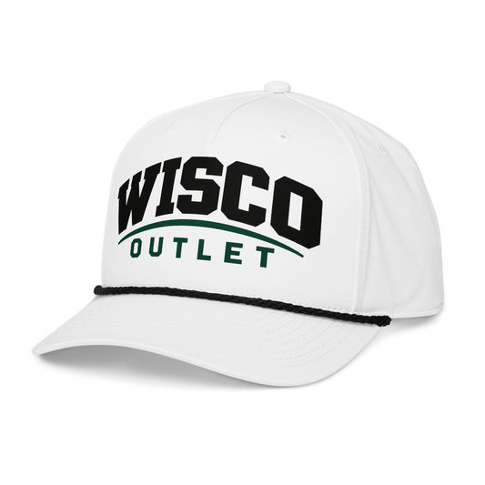01 — Wisco Athletic rope hat, angled view