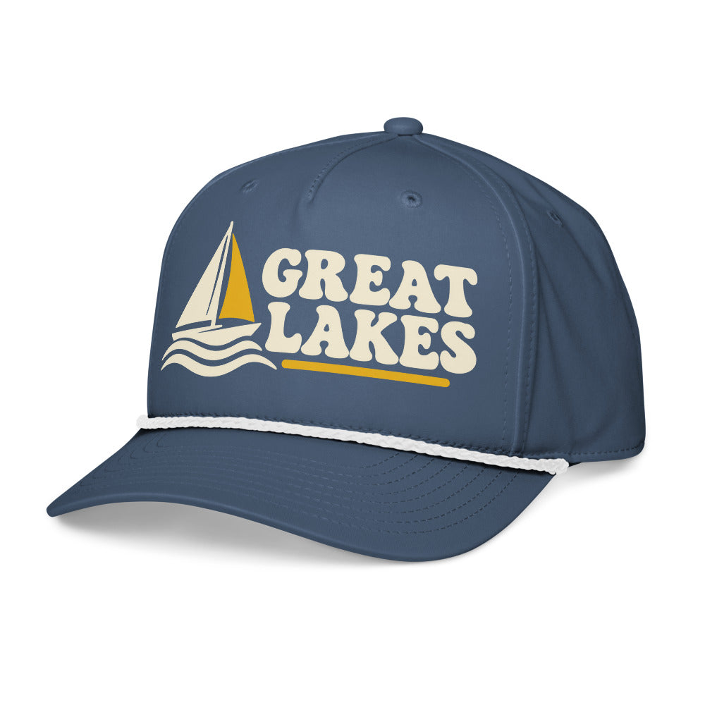 23 — Great Lakes rope hat, angled view