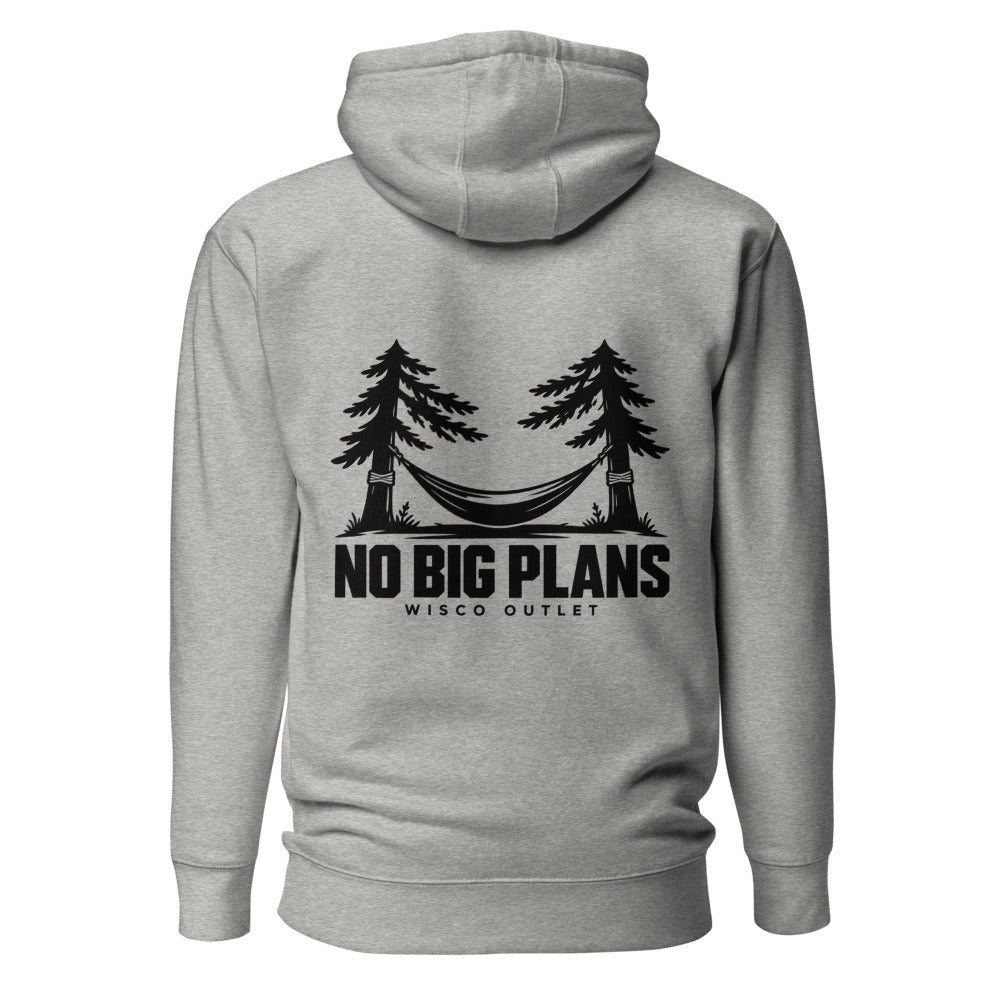 No Big Plans Hoodie — Carbon Grey — back