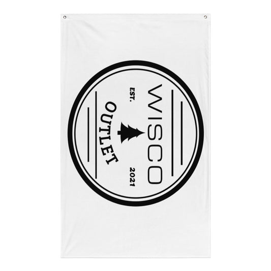 White Wisco Outlet Flag