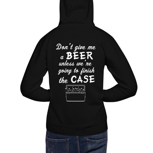 Wisco Outlet Don't Give Me A Beer Sweatshirt White Design