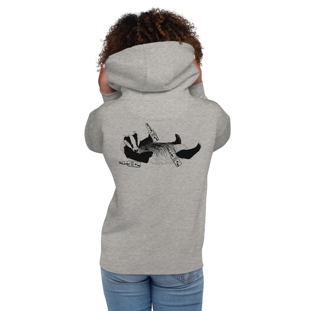 Wisco Outlet Drinking Badger Sweatshirt Black Design