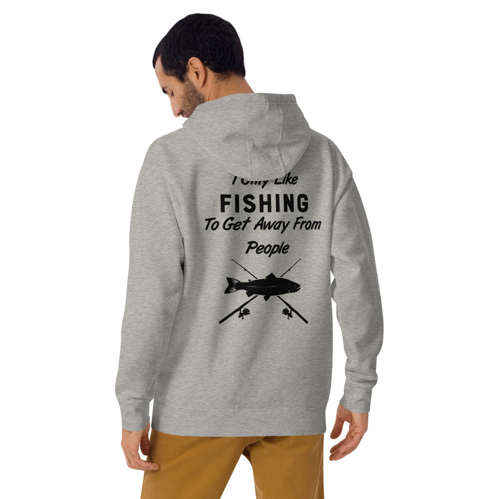 Wisco Outlet I Only Like Fishing Sweatshirt Black Design