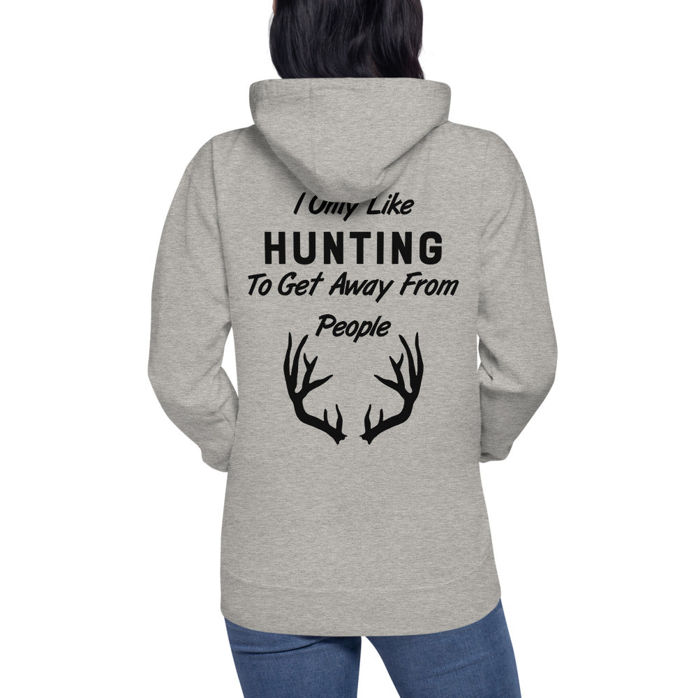 Wisco Outlet I Only Like Hunting SweatShirt Black Design