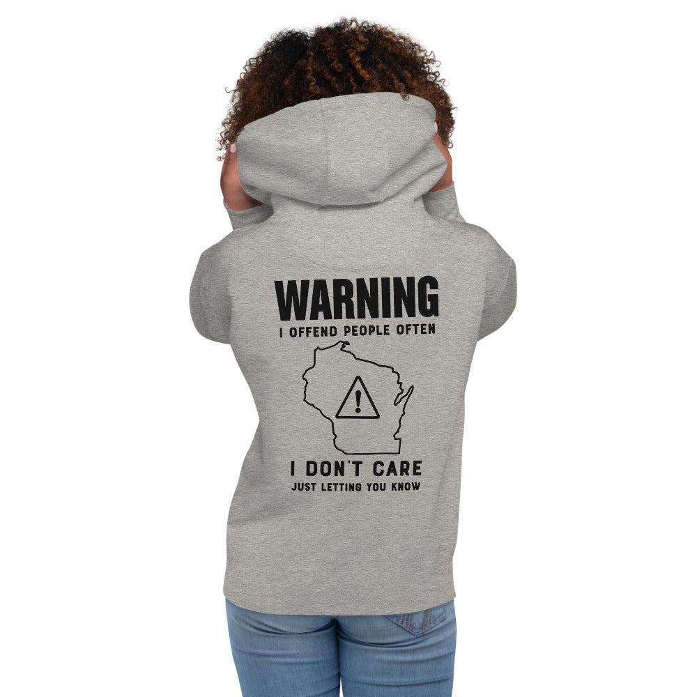 Wisco Outlet Just Letting You Know SweatShirt Black Design