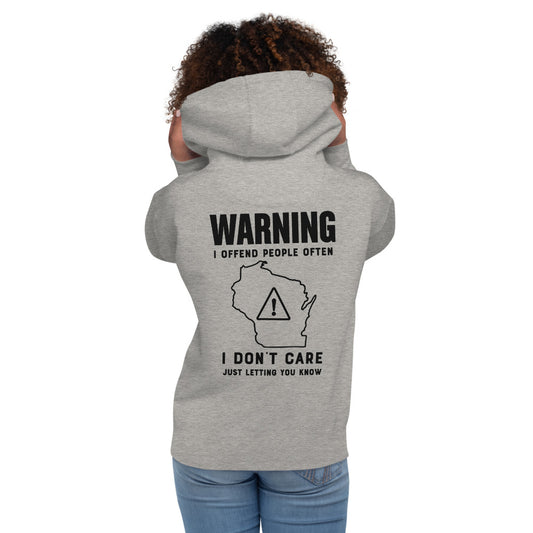 Wisco Outlet Just Letting You Know SweatShirt Black Design