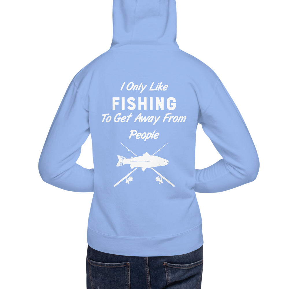 Wisco Outlet I Only Like Fishing Sweatshirt White Design