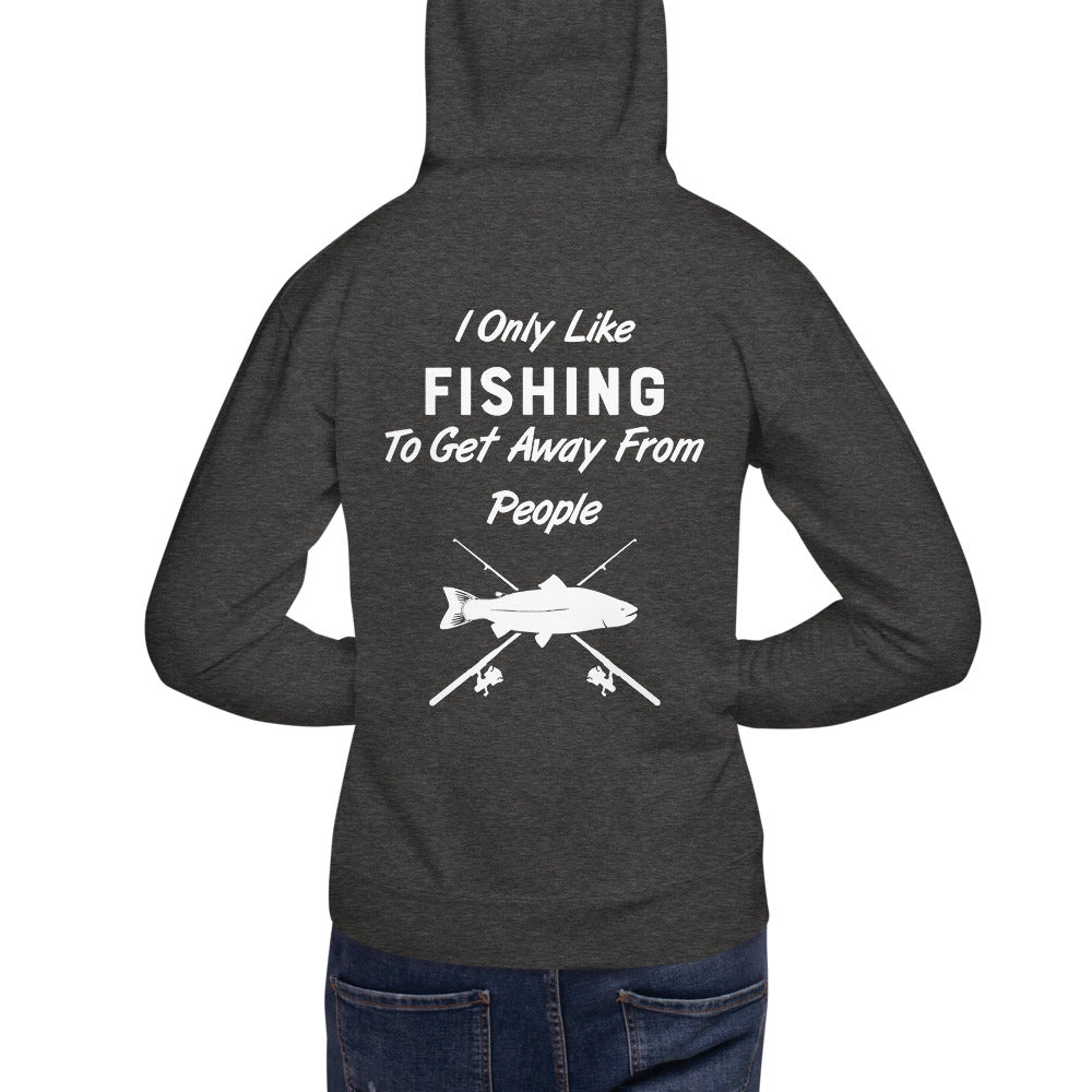Wisco Outlet I Only Like Fishing Sweatshirt White Design