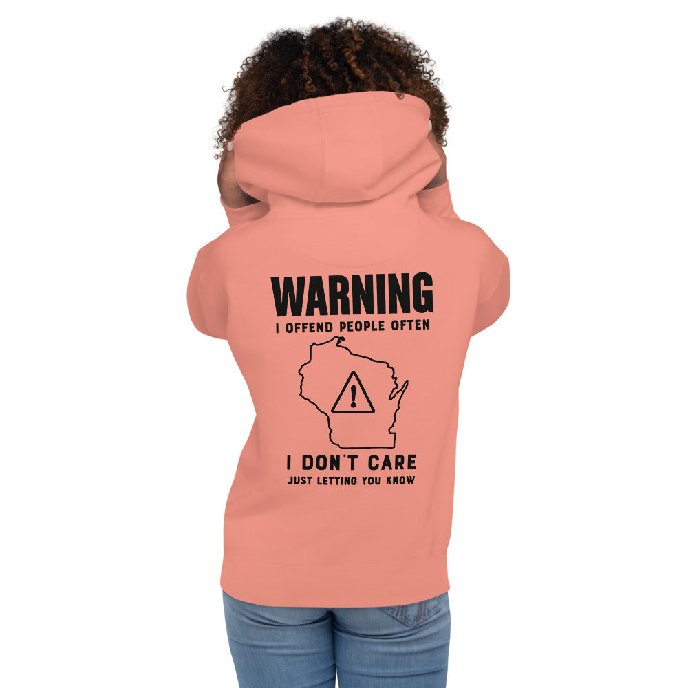 Wisco Outlet Just Letting You Know SweatShirt Black Design