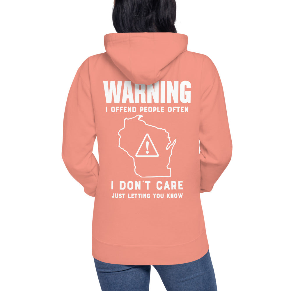 Wisco Outlet Just Letting You Know Sweatshirt White Design