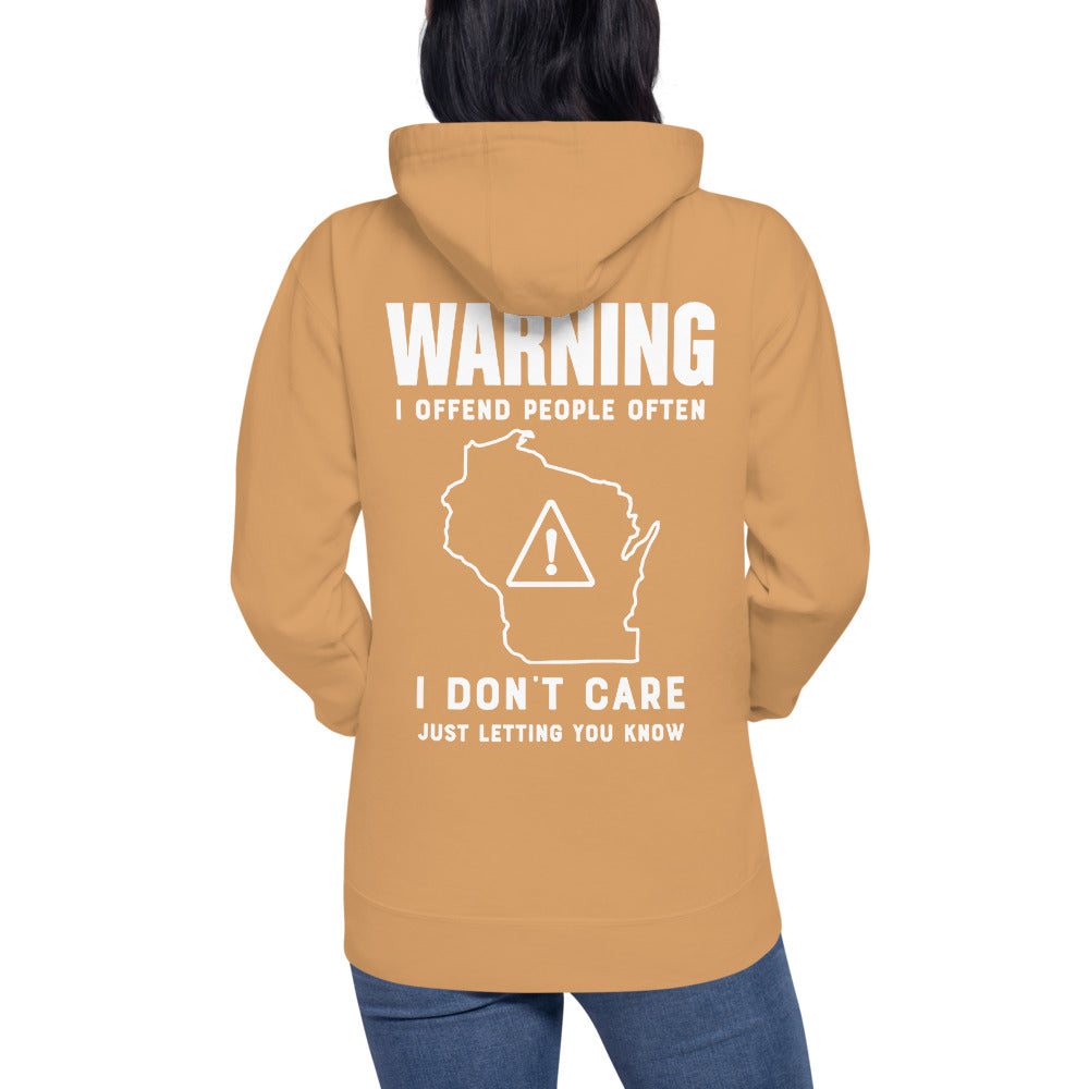 Wisco Outlet Just Letting You Know Sweatshirt White Design