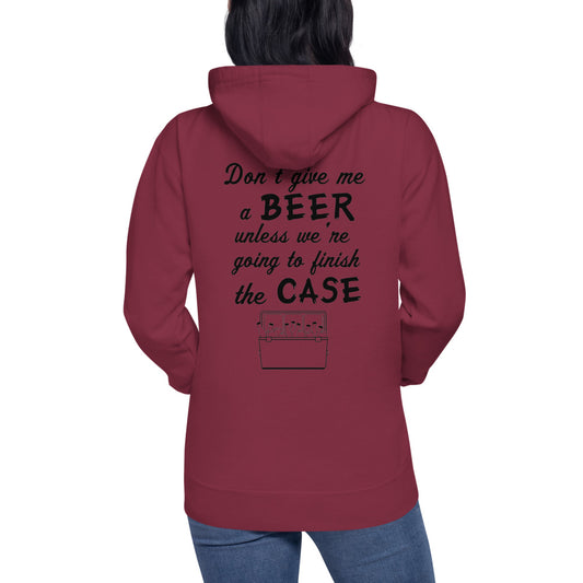 Wisco Outlet Don't Give Me A Beer Sweatshirt Black Design