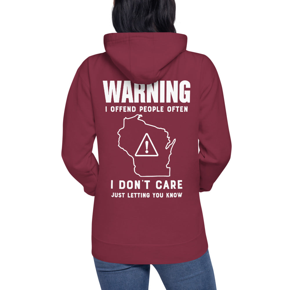 Wisco Outlet Just Letting You Know Sweatshirt White Design