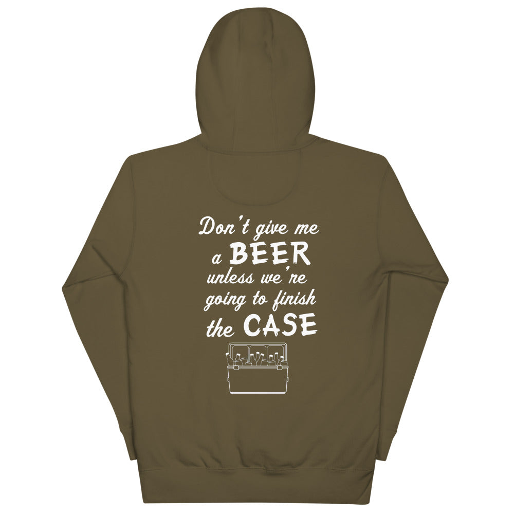 Wisco Outlet Don't Give Me A Beer Sweatshirt White Design