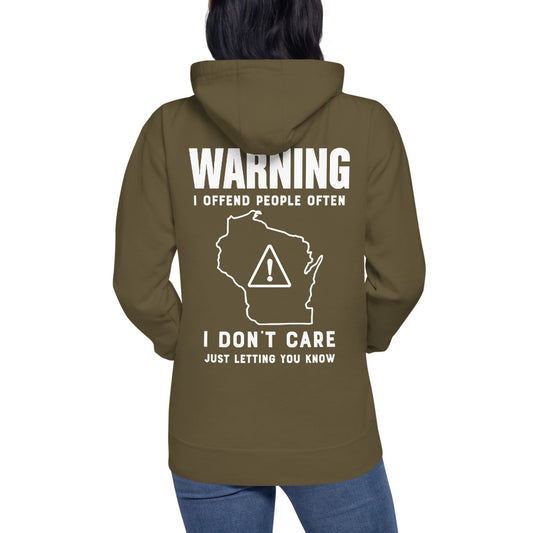 Wisco Outlet Just Letting You Know Sweatshirt White Design