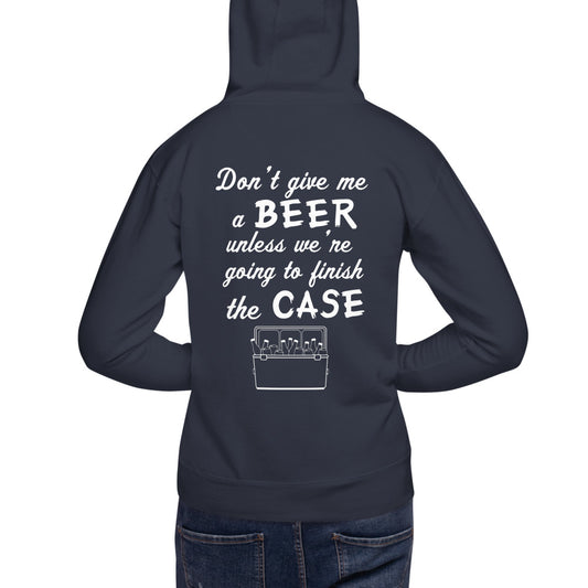 Wisco Outlet Don't Give Me A Beer Sweatshirt White Design
