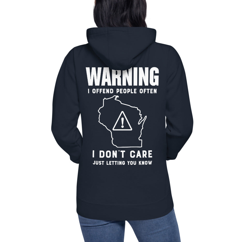 Wisco Outlet Just Letting You Know Sweatshirt White Design