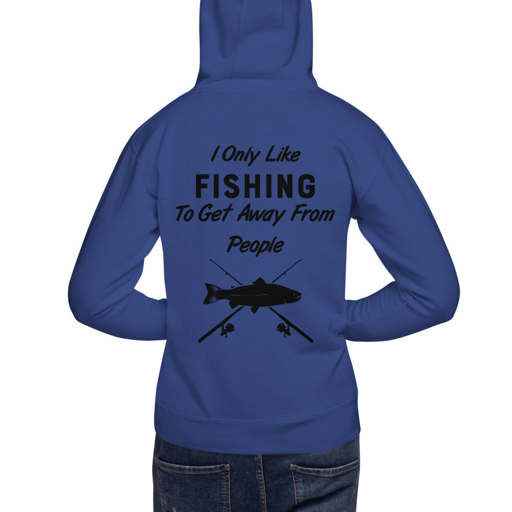 Wisco Outlet I Only Like Fishing Sweatshirt Black Design