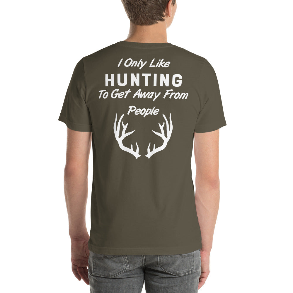 Wisco Outlet I Only Like Hunting T-Shirt White Design