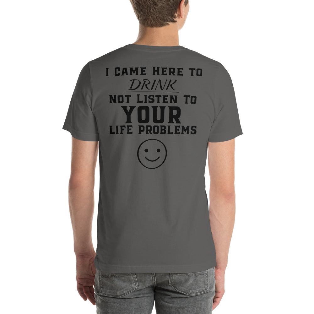 Wisco Outlet I Came Here To Drink T-Shirt Black Design