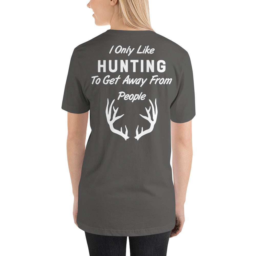 Wisco Outlet I Only Like Hunting T-Shirt White Design