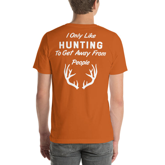 Wisco Outlet I Only Like Hunting T-Shirt White Design