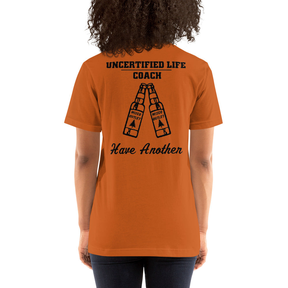 Wisco Outlet Life Coach T-Shirt Black Design