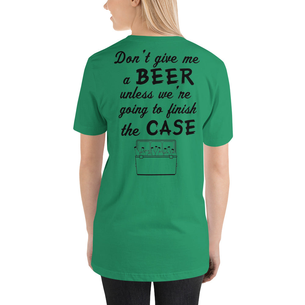 Wisco Outlet Don't Give Me A Beer T-Shirt Black Design
