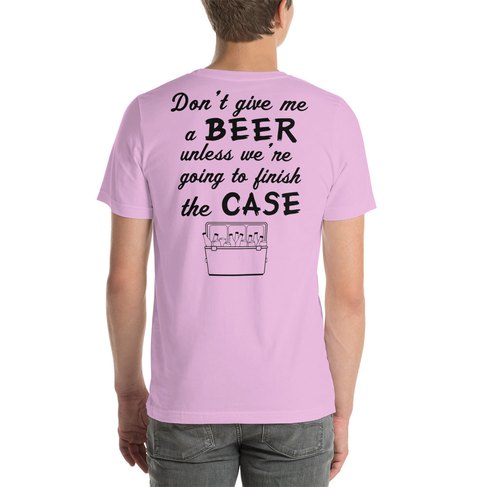 Wisco Outlet Don't Give Me A Beer T-Shirt Black Design
