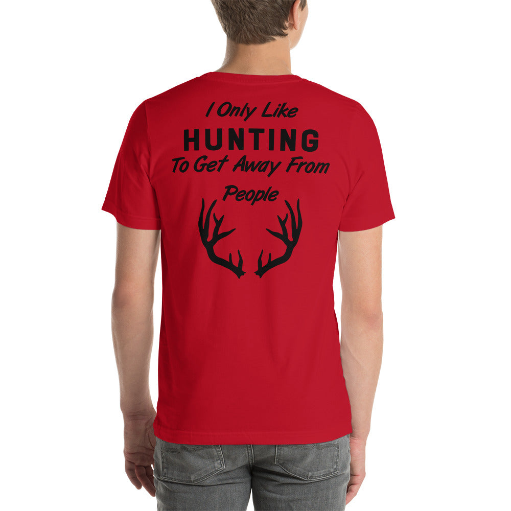 Wisco Outlet I Only Like Hunting T-Shirt Black Design