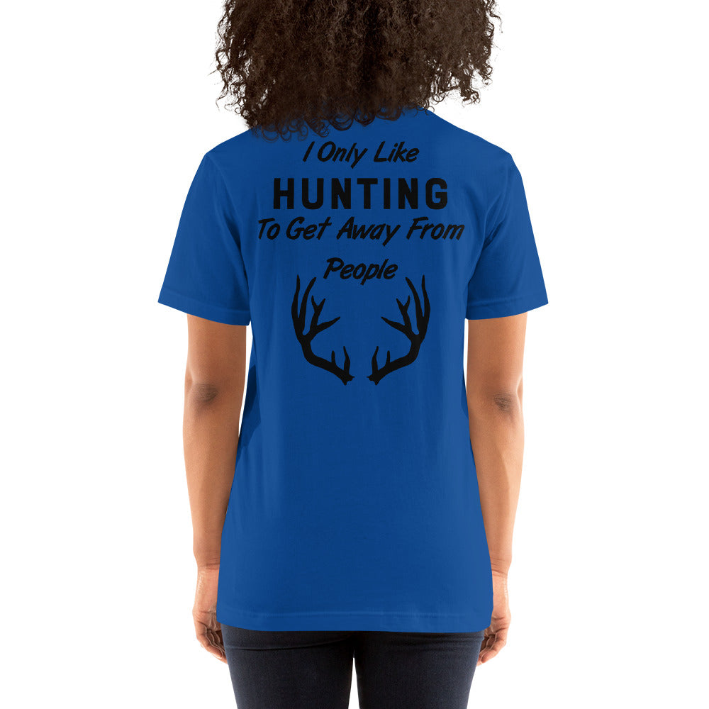 Wisco Outlet I Only Like Hunting T-Shirt Black Design