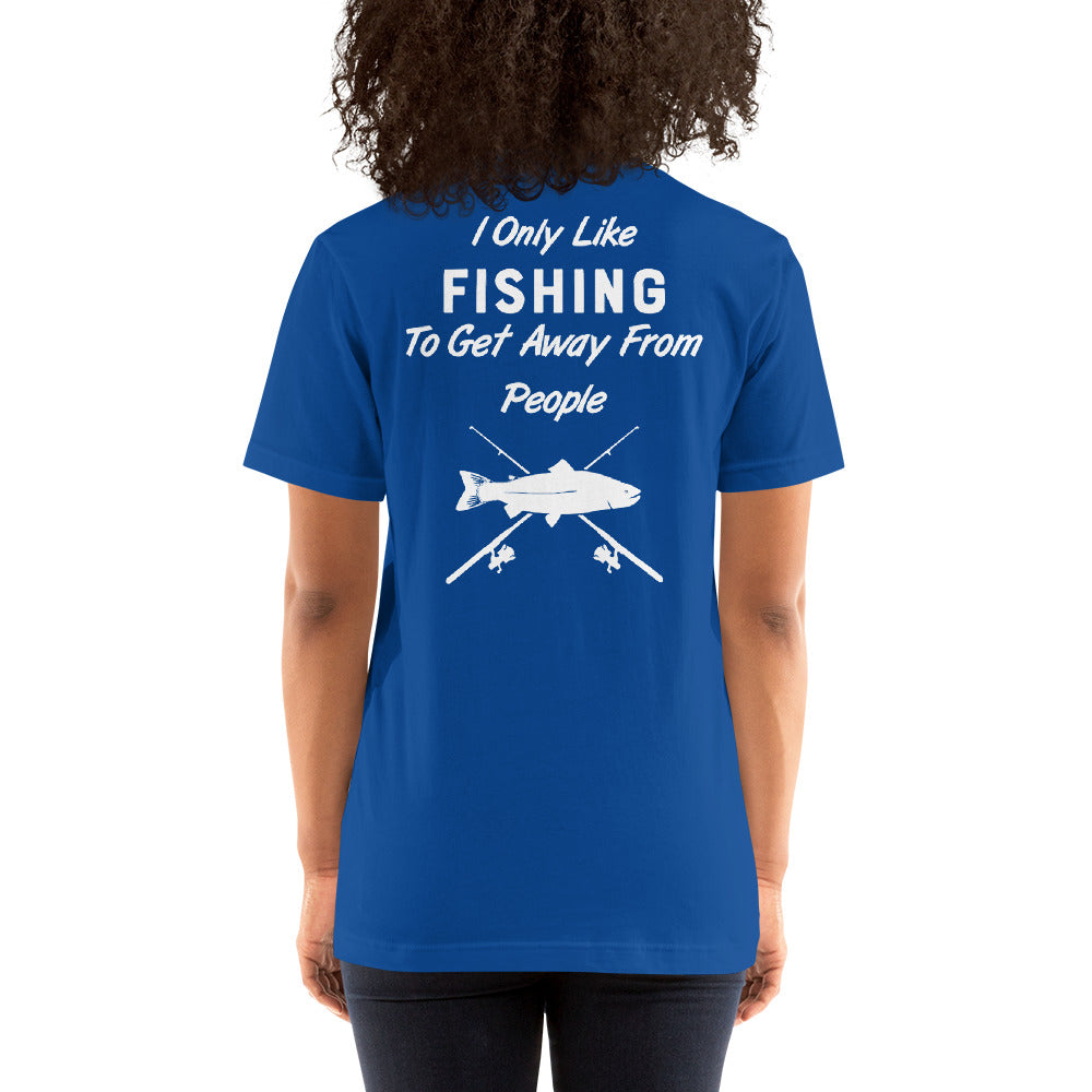 Wisco Outlet I Only Like Fishing T-Shirt White Design