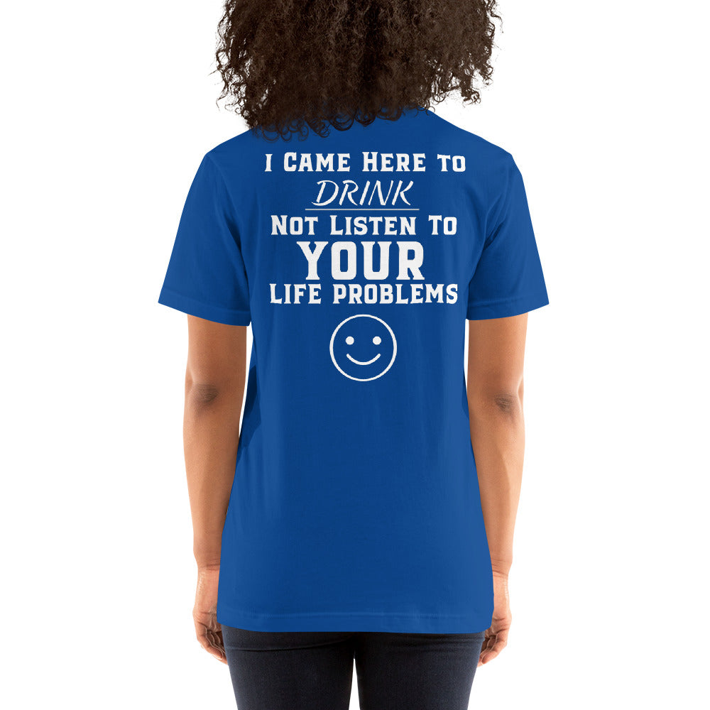 Wisco Outlet I Came Here To Drink T-Shirt White Design