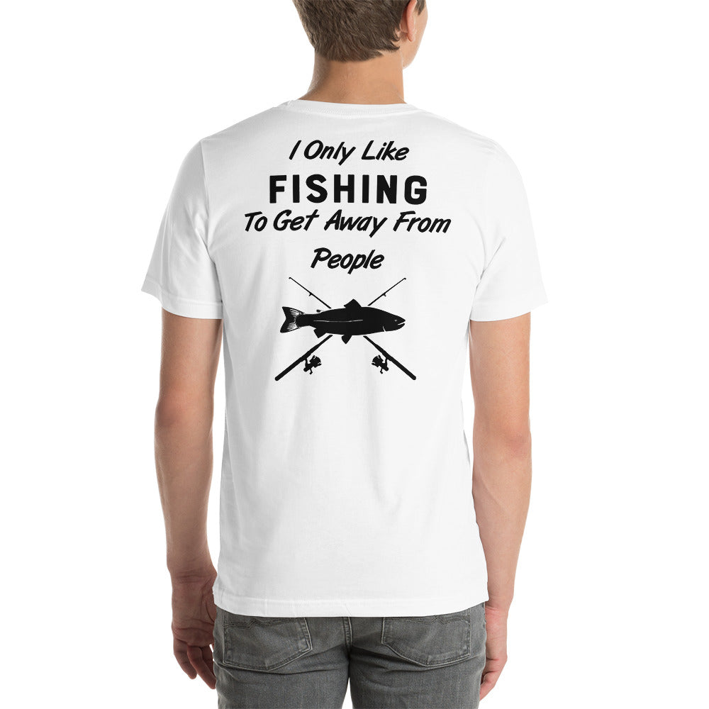 Wisco Outlet I Only Like Fishing T-Shirt Black Design