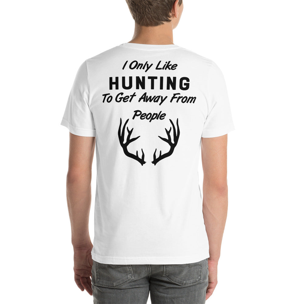 Wisco Outlet I Only Like Hunting T-Shirt Black Design