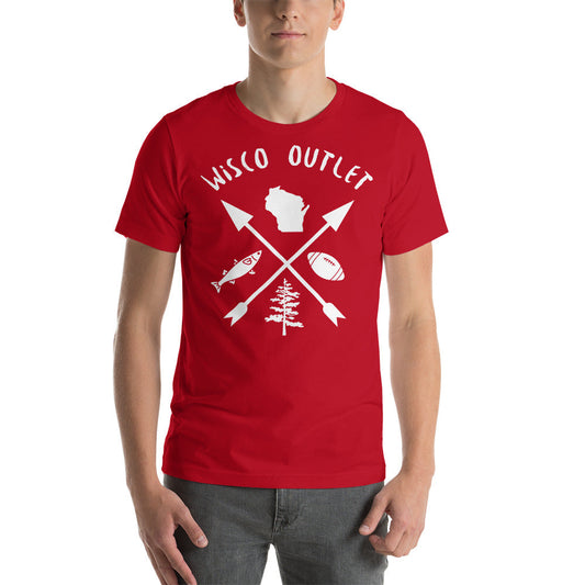 Wisco Outdoors Crossed Arrows T-Shirt — Wisco Outlet catalog image
