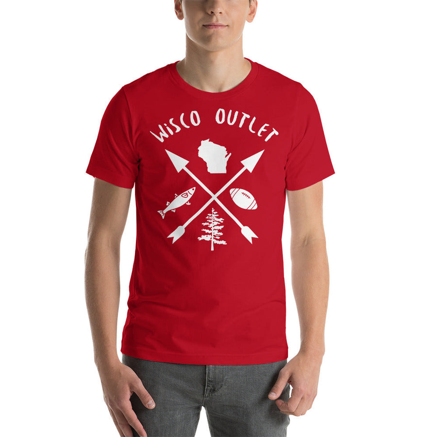 Wisco Outdoors Crossed Arrows T-Shirt — Wisco Outlet catalog image