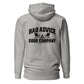 Bad Advice, Good Company Hoodie — Carbon Grey — back