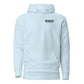 Less Noise, More North Hoodie — Sky Blue — front