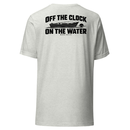 Off the Clock, On the Water T-Shirt — Ash — back