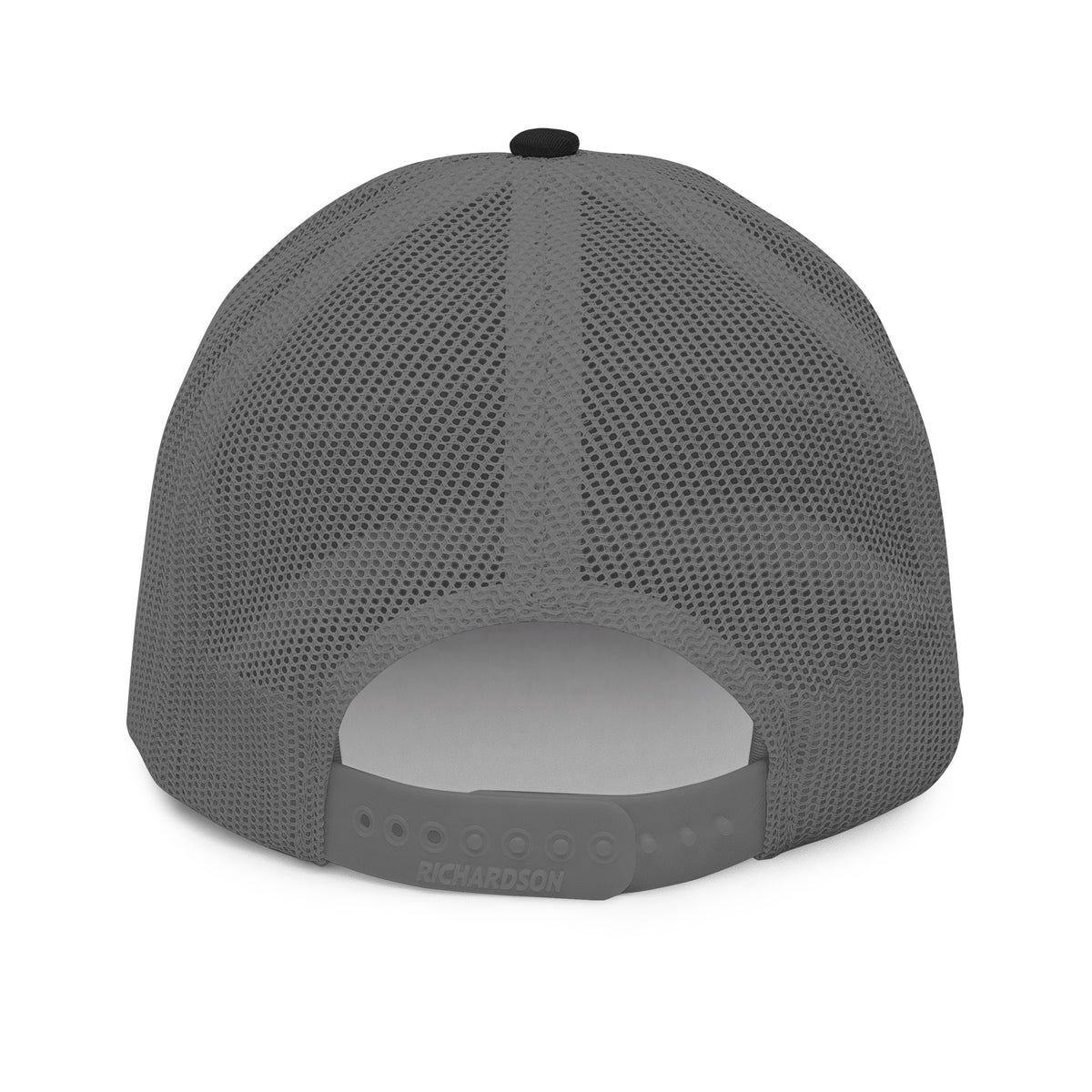 Dock Time Richardson 112 curved brim cap with white embroidery, black charcoal back