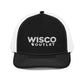 Wisco Wordmark Richardson 112 with white embroidery — black white front
