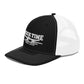 Dock Time Richardson 112 curved brim cap with white embroidery, black white left front