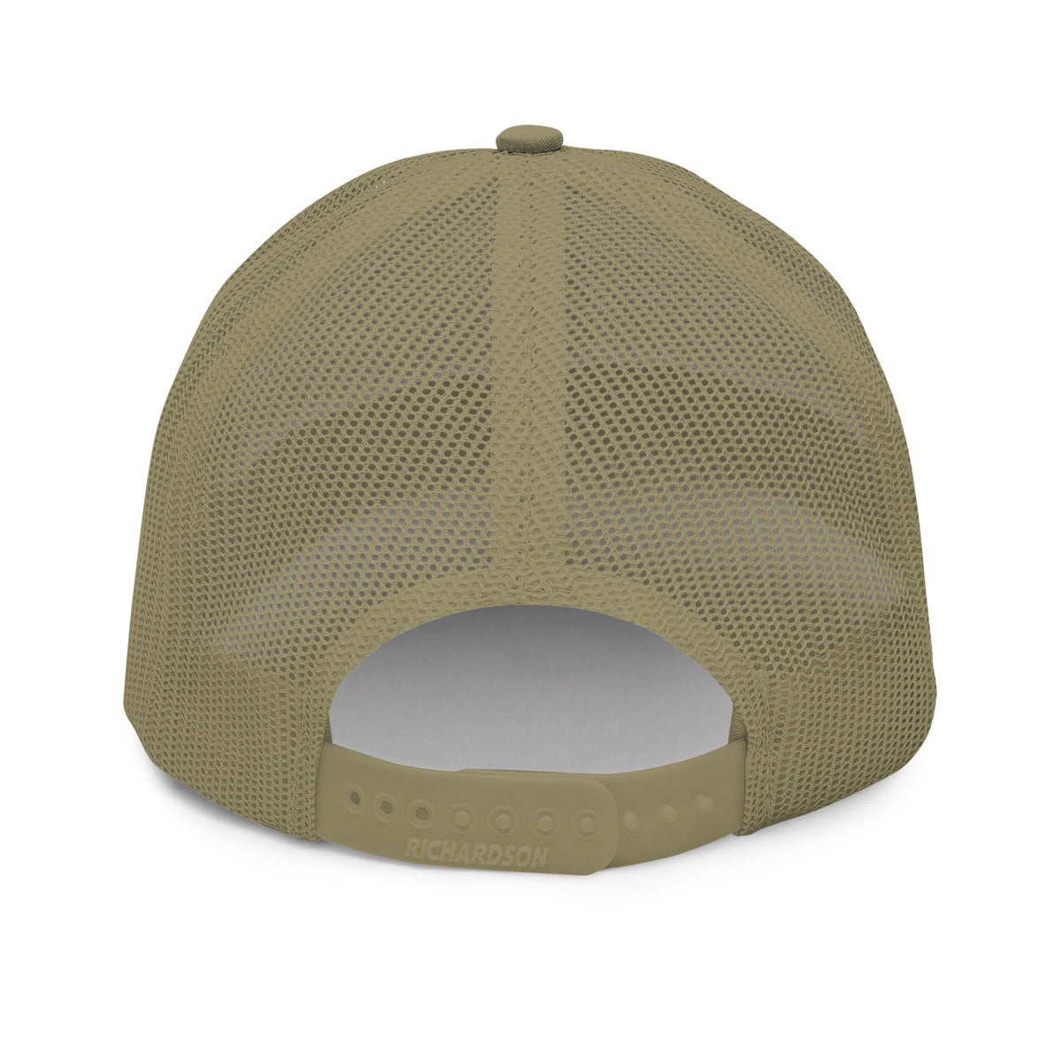Dock Time Richardson 112 curved brim cap with white embroidery, loden back