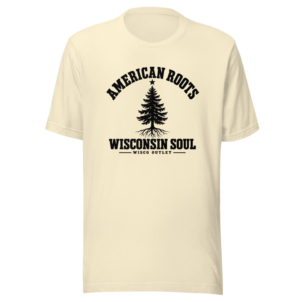 American Roots, Wisconsin Soul T-Shirt — Natural — front