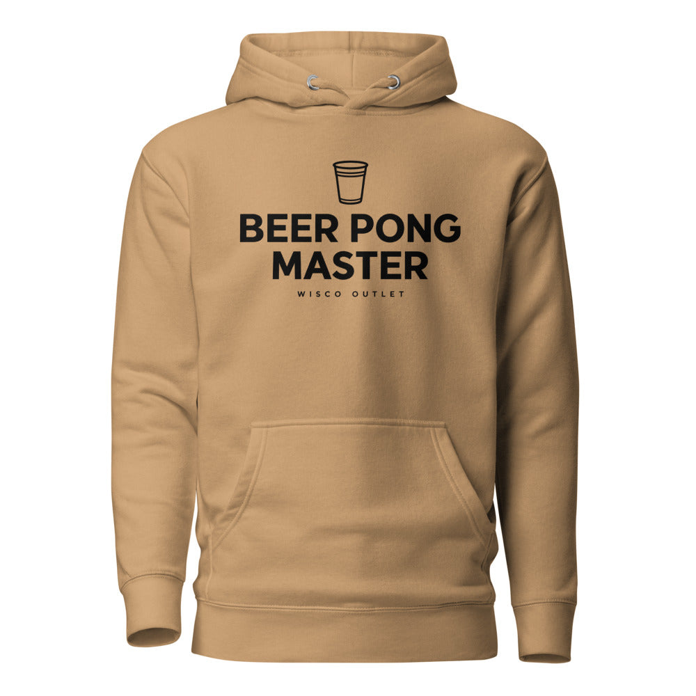 Beer Pong Master Hoodie — Khaki — front