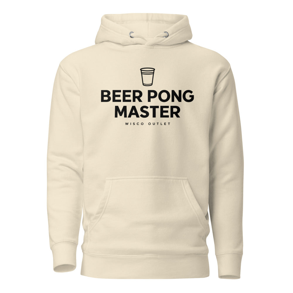 Beer Pong Master Hoodie — Bone — front