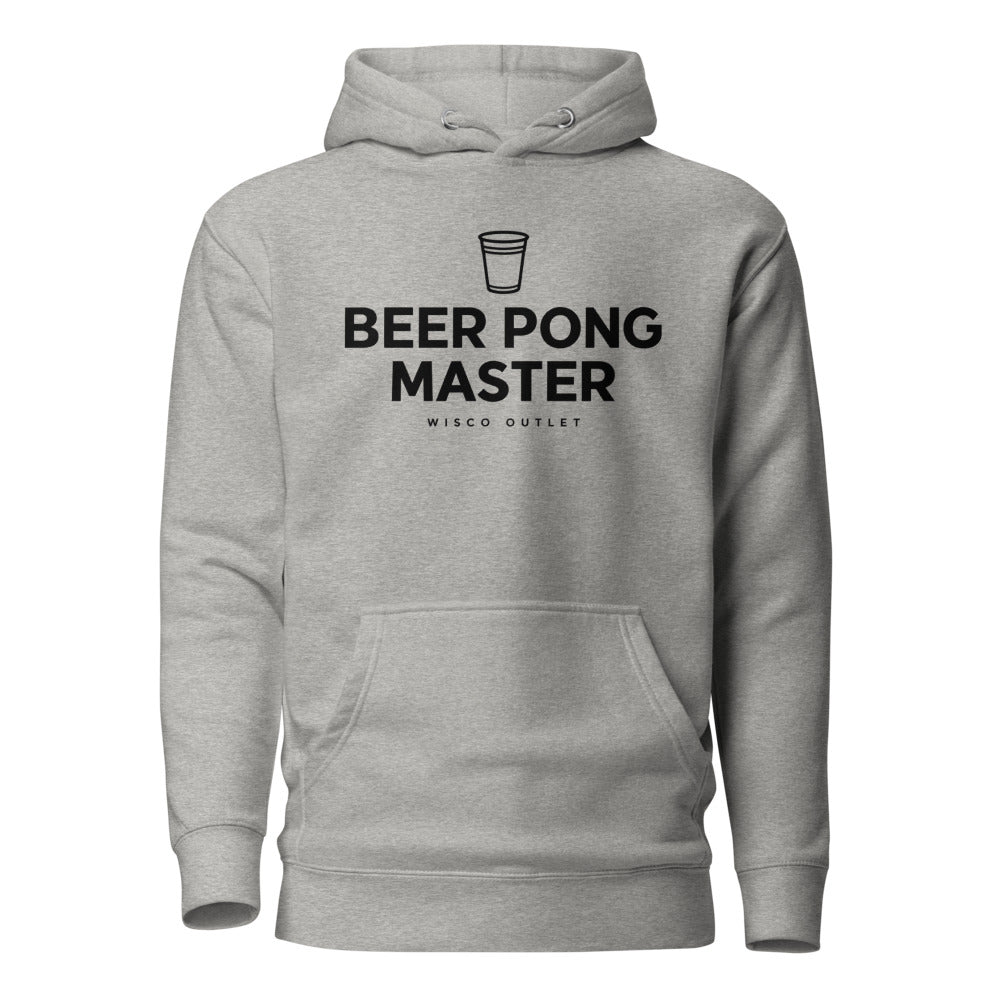 Beer Pong Master Hoodie — Carbon Grey — front