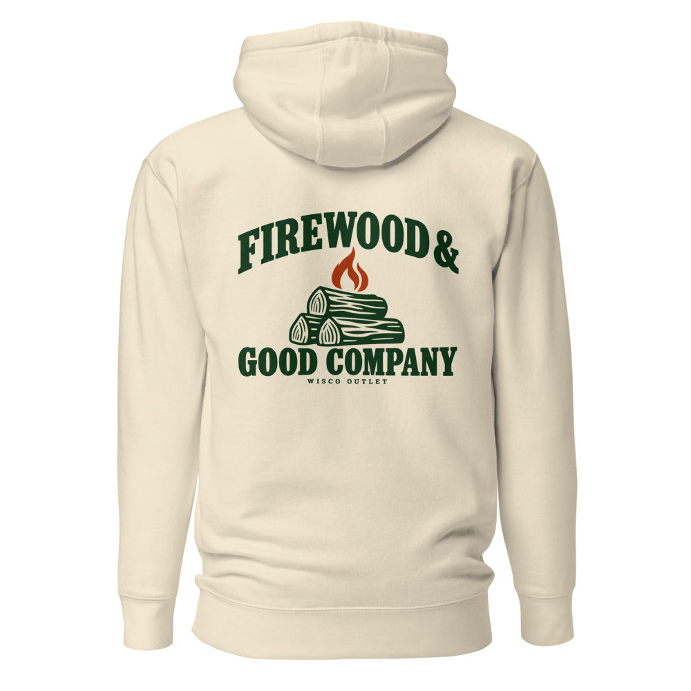 Firewood & Good Company Hoodie — Bone — back